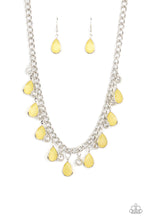 Load image into Gallery viewer, Paparazzi Frosted and Framed - Yellow Necklace