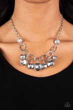 Load image into Gallery viewer, Paparazzi Rhinestone River - Silver Necklace
