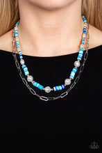 Load image into Gallery viewer, Paparazzi Tidal Trendsetter - Blue Necklace