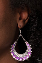 Load image into Gallery viewer, Paparazzi Bubbly Bling - Purple Earrings