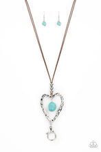 Load image into Gallery viewer, Paparazzi Santa Fe Sweetheart - Blue Lanyard