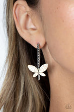 Load image into Gallery viewer, Paparazzi Bohemian Butterfly - White Earrings