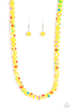 Load image into Gallery viewer, Paparazzi Gobstopper Glamour - Yellow Necklace