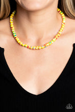 Load image into Gallery viewer, Paparazzi Gobstopper Glamour - Yellow Necklace