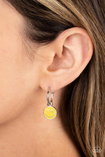 Load image into Gallery viewer, Paparazzi Subtle Smile - Yellow Earring