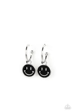 Load image into Gallery viewer, Paparazzi Subtle Smile - Black Earring