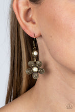 Load image into Gallery viewer, Paparazzi Free-Spirited Flourish - Brass Earrings