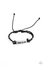 Load image into Gallery viewer, Paparazzi Dare to Fail - Black Bracelet