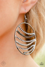 Load image into Gallery viewer, Paparazzi Fighting Fortune - Black Earring