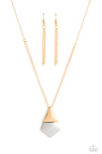 Load image into Gallery viewer, Paparazzi Posh Pyramid - Gold Necklace