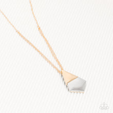 Load image into Gallery viewer, Paparazzi Posh Pyramid - Gold Necklace