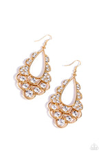 Load image into Gallery viewer, Paparazzi Majestic Masquerade - Gold Earrings