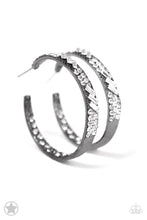 Load image into Gallery viewer, Paparazzi GLITZY By Association - Gunmetal Earrings