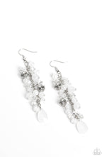 Load image into Gallery viewer, Paparazzi Cheeky Cascade - White Earrings