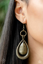 Load image into Gallery viewer, Paparazzi Forged Flare - Brass Earring