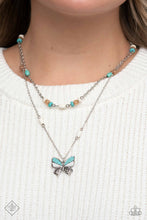 Load image into Gallery viewer, Paparazzi Free-Spirited Flutter - Blue Necklace