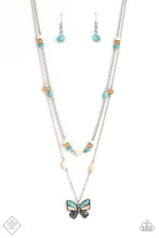 Load image into Gallery viewer, Paparazzi Free-Spirited Flutter - Blue Necklace