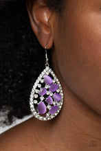 Load image into Gallery viewer, Paparazzi Cats Eye Class - Purple Earrings
