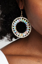 Load image into Gallery viewer, Paparazzi Wall Street Wreaths - Gold Earrings