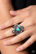 Load image into Gallery viewer, Paparazzi Trailblazing Tribute - Blue Ring