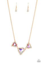 Load image into Gallery viewer, Paparazzi State of the HEART - Gold Necklace