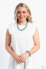 Load image into Gallery viewer, Paparazzi Warped Whimsicality - Blue Necklace