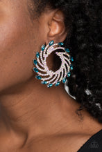 Load image into Gallery viewer, Paparazzi Firework Fanfare - Blue Earrings
