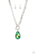 Load image into Gallery viewer, Paparazzi Edgy Exaggeration - Green Necklace