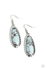 Load image into Gallery viewer, Paparazzi TEARDROP-Dead Dynasty - Blue Earrings