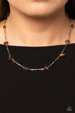 Load image into Gallery viewer, Paparazzi Chiseled Construction - Brown Necklace