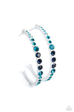 Load image into Gallery viewer, Paparazzi Gossip CURL - Blue Earrings
