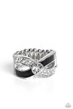 Load image into Gallery viewer, Paparazzi CROSSED and Found - Black Ring