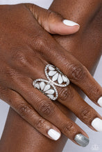 Load image into Gallery viewer, Paparazzi Concaved Catwalk - White Ring