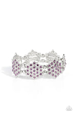 Load image into Gallery viewer, Paparazzi Scintillating Snowflakes - Purple Bracelet