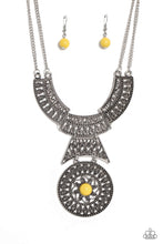 Load image into Gallery viewer, Paparazzi Fetching Filigree - Yellow Necklace