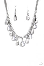 Load image into Gallery viewer, Paparazzi Teardrop Timbre - White Necklace