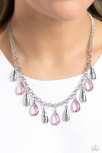 Load image into Gallery viewer, Paparazzi Teardrop Timbre - Pink Necklace