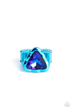 Load image into Gallery viewer, Paparazzi Triangle Tyrant - Blue Ring