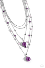 Load image into Gallery viewer, Paparazzi SASS with Flying Colors - Purple Necklace