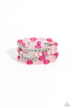 Load image into Gallery viewer, Paparazzi Glassy Gait - Pink Bracelet