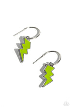 Load image into Gallery viewer, Paparazzi Lightning Limit - Green Earrings