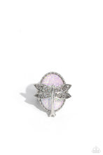Load image into Gallery viewer, Paparazzi Dragonfly Dazzle - White Ring