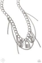 Load image into Gallery viewer, Paparazzi Against the LOCK - Silver Necklace