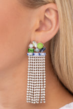 Load image into Gallery viewer, Paparazzi Horizontal Hallmark - Blue Earrings