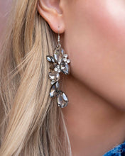 Load image into Gallery viewer, Paparazzi Fancy Flaunter - Silver Earrings