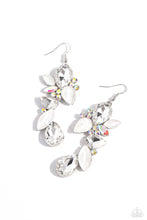 Load image into Gallery viewer, Paparazzi Fancy Flaunter - White Earrings