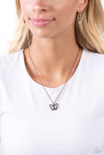 Load image into Gallery viewer, Paparazzi Whispering Wings - Copper Necklace