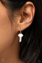 Load image into Gallery viewer, Paparazzi The Key to Everything - Silver Earrings