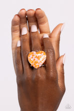 Load image into Gallery viewer, Paparazzi Patterned Promenade - Orange Ring