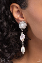 Load image into Gallery viewer, Paparazzi Modest MVP - White Earrings